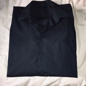 EUC Kenneth Cole New York Men's Dark Green Dress Shirt - Small